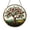 Acrylic 3.5 Inch, variant on Apple Tree Orchard Stained Glass Window Suncatcher, Round Fruit Scene Decor, Warm Kitchen Accent