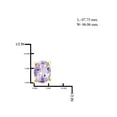 thumbnail image 3 of JewelersClub 2 1/5 Carat T.G.W. Pink Amethyst 14K Gold Over Silver Earrings, 3 of 3