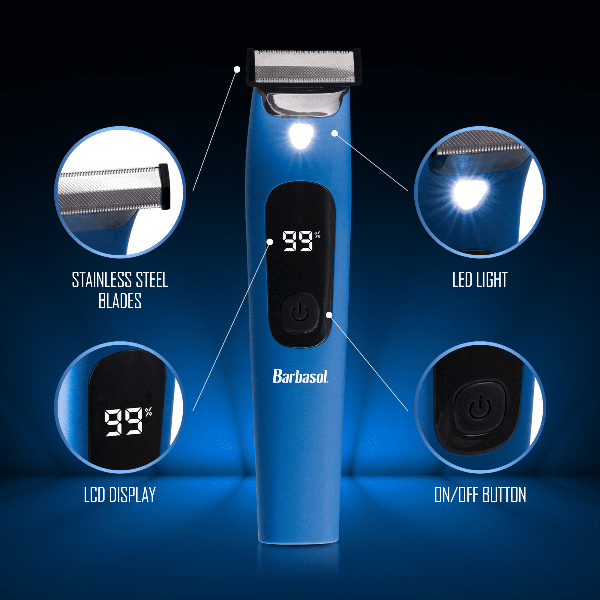 【裁断済み】ベーシック GBR Barbasol LCD Rechargeable Powered Face & Body Single Blade