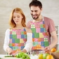 thumbnail image 3 of Pioneer Flower Floral Print Pattern Apron for Women and Men, Cotton Linen Waterproof with Pockets, Adjustable, 33x27 Inch for Kitchen, Gardening, BBQ, Salon, 3 of 6