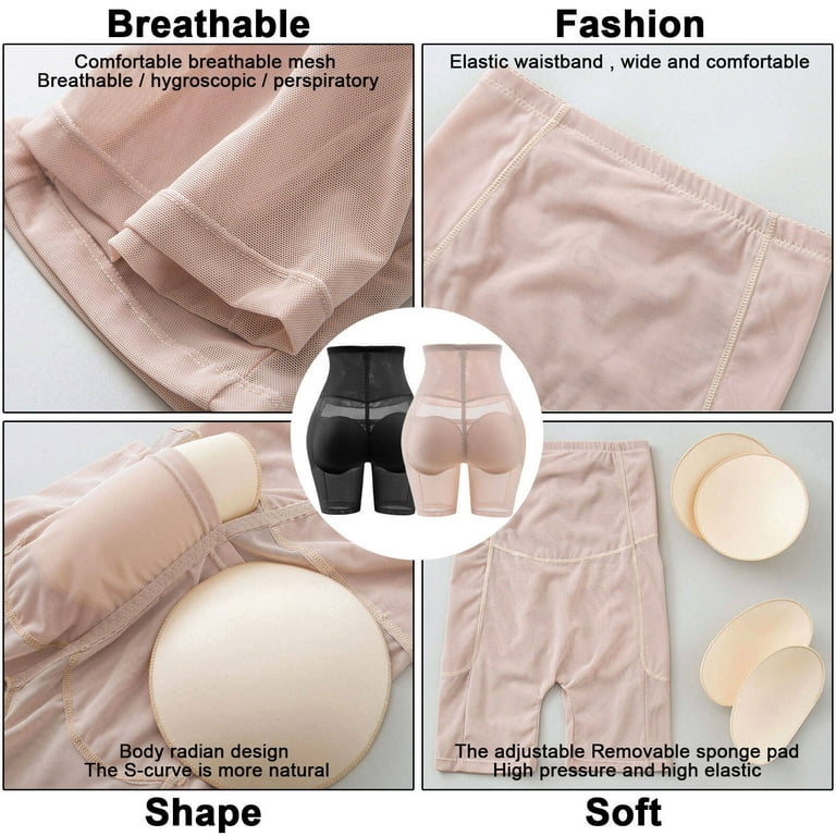 Women Hip Enhancer Panties- Padded Tummy Compression Shapewear, Breathable  Mesh Butt Lifter, Butt Enhancing Shapewear