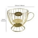 thumbnail image 4 of Ounissouiy Coffee Pod Cup-shaped Universal Stable Storage Basket Base Wire Holder Organizer Retro Tabletop Cafe Container Rack Juegos de servir café y té Dorado, 4 of 4