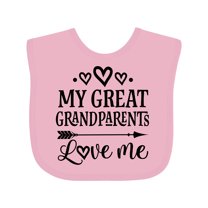 Inktastic My Great Grandparents Love Me Boys or Girls Baby Bib