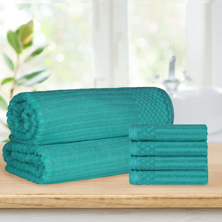  SUPERIOR Eco-Friendly Cotton 6-Piece Hand Towel Set