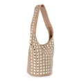thumbnail image 4 of Madden NYC Women's Studded Bucket Shoulder Bag, Khaki, 4 of 6