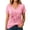 Z007_Hot Pink, variant on Womens Breast Cancer Shirts Pink Ribbon 3/4 Sleeve Vneck Shirt Cancer Awareness T-Shirt Spread The Hope Shirt