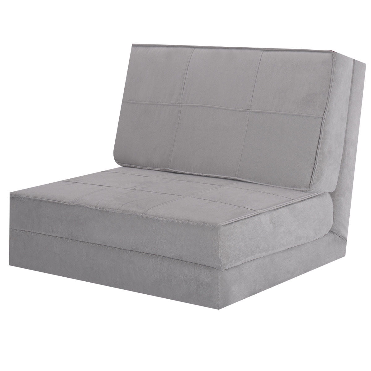Costway Fold Down Chair Flip Out Lounger Convertible Sleeper Bed