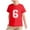 B-Red, variant on TEAJOPSUU Boys Girls Short Sleeve Athletic Shirts Number 6 Jerseys Crew Neck T-Shirts Moisture-Wicking Sports Uniforms,Basketball,Football Tees B-Purple