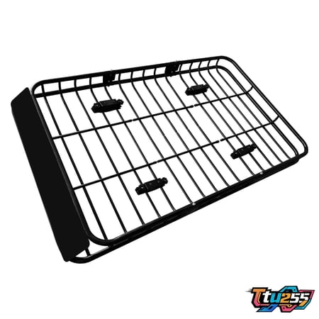 Universal 64" Roof Top Cargo Carrier Basket, 500LBS Capacity, Cargo Rack for SUV, Pickup Truck, Crossovers, Cars, Heavy Duty Steel Construction, Easy Mounting