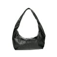 thumbnail image 2 of No Boundaries Women's Stud Hobo Bag, Black, 2 of 5