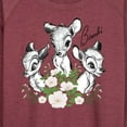 thumbnail image 3 of Bambi - Bambi Portrait - Women's Lightweight French Terry Long Sleeve Shirt, 3 of 5