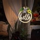 thumbnail image 4 of Letrero de bienvenida para decoración de puerta delantera, decoración de porche delantero de granja, letrero de pared de madera con luces LED, 4 of 5