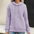 thumbnail image 5 of Zysthvn Drawstring Women's Hoodie Pullover Winter Fleece Casual Women's Sweatshirt Long Sleeve Lightweight with Pockets Solid Loose Fit Tops, 5 of 10
