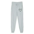 thumbnail image 3 of Makaor Tall Sweatpants for Women with Pockets Solid Baggy Fleece Athletic Pants with Elastic Waist Gray S, 3 of 4