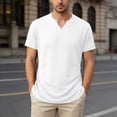 thumbnail image 2 of Leey-World Mens Originals Lightweight T-Shirt, Crewneck T-Shirts for Men, Tri-Blend Tee, Tall Sizes Men's T-Shirts(White,S), 2 of 5