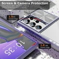 thumbnail image 4 of for Samsung Galaxy S23 Ultra Case with Slide Camera Cover, Clear Slim Fit Shockproof Protective Camera Cover Protection Case for S23 Ultra 5G 6.8 inch 2023(Purple), 4 of 14
