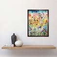 thumbnail image 2 of Layered Spring Flower Field Folk Art Art Print Framed Poster Wall Decor 12x16 inch, 2 of 5