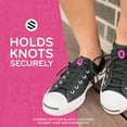 thumbnail image 4 of Shoelace Knot Clips by The Original Stretchlace | Keep Shoe Laces Tied & Secure | Shoelace Bow Clip Accessory | PINK, 4 of 7