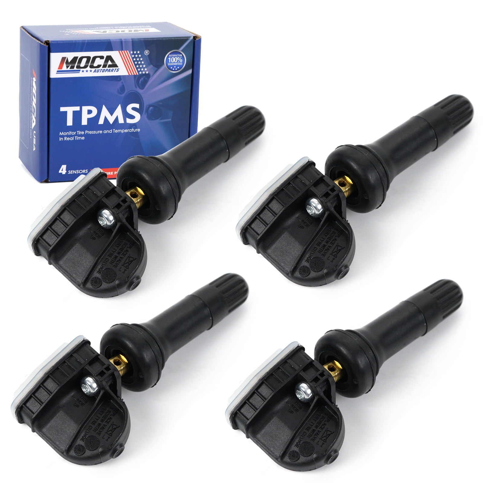 MOCA AUTOPARTS 4Pcs TPMS Tire Pressure Monitoring System Sensor Fit for