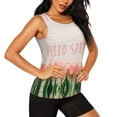 thumbnail image 2 of Womens Workout Tank Tops, Hello Spring Racerback Tank Tops Quick Dry Vest Sleeveless Athletic Yoga Gym, 2 of 7
