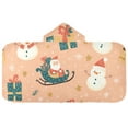 thumbnail image 5 of Yayeee Kids Hooded Towels Toddler Soft Absorbent Beach Bathing Wrap 50" x 23.5", Christmas Santa, 5 of 5