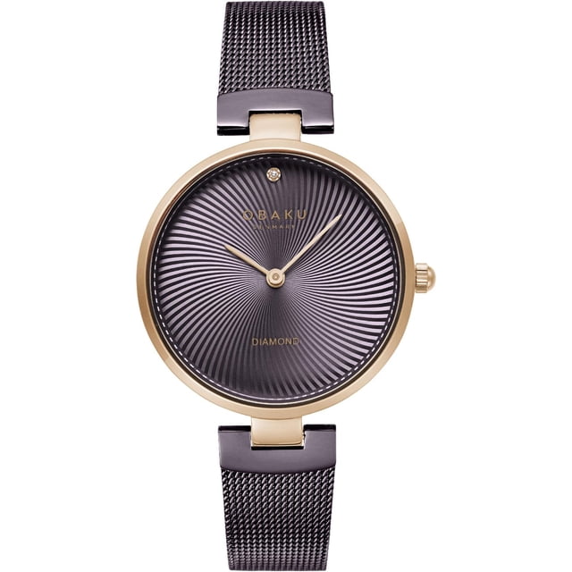 Reloj Obaku Denmark V256LXVNMN DIAMANT WALNUT-Café