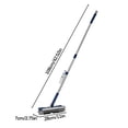 thumbnail image 3 of Grout Scrub Brush with Long Handle Double-Sided Floor Scrub Brush Grout Cleaner with Rotating for Tile Floors, Baseboards, Wall, 3 of 6