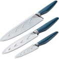 thumbnail image 2 of Ayesha Curry 46955 Japanese Steel Cooking Knife Set, Twilight Teal - 3 Piece, 2 of 6