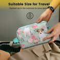 thumbnail image 5 of Toiletries Bag,Jack Russell Terrier Dog and Flower Mens Womens Toiletry Bag Bathroom Bag,Waterproof Toiletry Travel Bag Dopp Kit Shaving Bag 11x6.3x5.1 Inch, 5 of 5