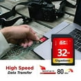 thumbnail image 4 of Gigastone 32GB SDHC Card Class 10 UHS-I U1 Up to 80MB/s Memory Card, 5 pack (5x32GB), 4 of 8