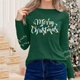 thumbnail image 3 of Christmas Sweatshirt for Women Long Sleeve Pullover Merry Christmas Graphic Tops Holiday Casual Sweater Xmas Shirt, 3 of 5