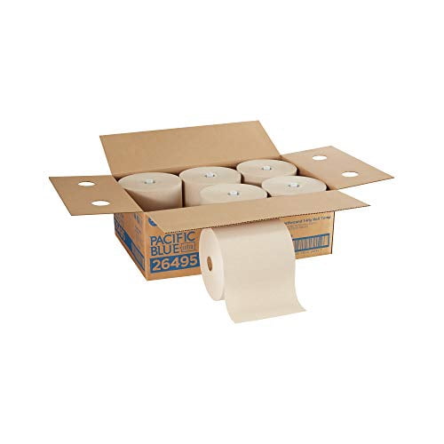 Pacific Blue Ultra by GP Pro High-Capacity Paper Towels, 100% Recycled, 7-7/8" x 1,150', Brown, Case Of 6 Rolls