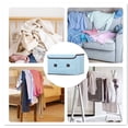 thumbnail image 6 of Storage Bins with Lids and Handles, 2 Pack Fabric Storage Boxes, Closet Organizers and Storage for Clothes Large Storage Boxes for Nursery, Closet, Bedroom, Home, Blue, 6 of 8