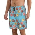 thumbnail image 2 of Zufioo Cute Donut for Men's Casual Beach Shorts, Sports Fitness Quick-drying Drawstring Shorts with Pockets for Home Wear-XX-Large, 2 of 6