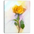 thumbnail image 3 of Design Art - Rose With Green Leaves Painting, 3 of 4