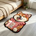 thumbnail image 5 of Yhmxh Cute Cartoon Dog Bath Mat, Funny Soft Plush Bathroom Rugs Decor for Dog Lovers, 23.62" x 15.75" Absorbent Non Slip Bath Rug Washable Floor Mat for Bathroom Tub, Kitchen, Bedroom, 5 of 6