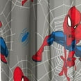 thumbnail image 3 of Spiderman Crime Fighter 2 Panels Curtain Set, 63 Inch Long - Boys Room Décor, 3 of 5