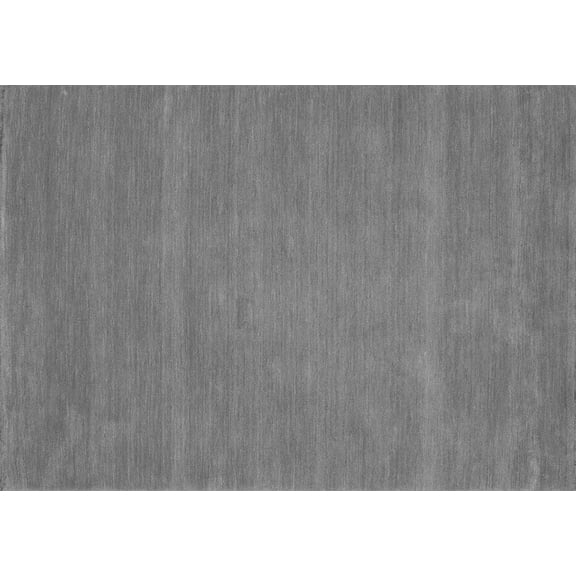 Ahgly Company Indoor Rectangle Abstract Gray Contemporary Area Rugs, 2' x 4'