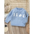 thumbnail image 3 of Suealasg Toddler Baby Boy Girl Sweater Long Sleeve Rabbit Knit Pullover 6M 12M 2T 3T Infant Easter Jumpers Tops Fall Winter Knitwear, 3 of 7