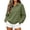 Army Green, variant on Women's Collared Sweatshirts,Long Sleeve Loose Casual Knit Solid Pullover Tops,Vacation Travel Outfit