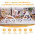 thumbnail image 6 of NAVINE Wooden Pikler Climbing Triangle, Foldable Ladder with Arch, Montessori Climber for Toddlers 18M-6Y, 6 of 8