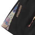 thumbnail image 5 of TEAJOPSUU Men's Casual Shorts Plus Size Loose Fit Canvas Shorts with Elastic Drawstring Waist Embroidery Detail Straight Leg Cut Black, 5 of 7