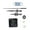 Black Seconds, variant on Quiet Clock Mechanism Movement Kits with Antique Arrowed Clock Hands Easy Installation and Replacement for DWall Clocks
