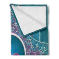 thumbnail image 2 of Zodiac Capricorn Soft Flannel Fleece Throw Blanket, Doodle Style Stars and Flowers on a Grunge Backdrop with Paint Stains, Cozy Plush for Indoor and Outdoor Use, 70" x 90", Multicolor, by Ambesonne, 2 of 5