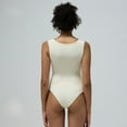 thumbnail image 3 of Women's 3-Pack Yoga Bodysuits - Wide Straps, Slim Fit, Seamless & Non-Roll Waistband, 3 of 9