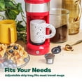 thumbnail image 7 of Single Serve Coffee Maker for K Pod, 2-in-1 Coffee Maker Single Serve & Ground Coffee Brewer, Quick Brew 6 to 14oz Brew size Carefree Auto Shut Off Small Coffee Machine for Apartment, 7 of 7