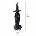 thumbnail image 2 of 8" Halloween Witch Miniature Figurines Home Decorations, Gothic Black Witch Statues Halloween Decorations, Exquisite Witch Desk Ornaments for Halloween Gifts, 2 of 6