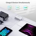 thumbnail image 5 of Chargeur Multi USB 8 Ports 70W avec Câble USB Chargeur Multiple pour Téléphone Mobile, 5 of 5
