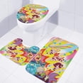 thumbnail image 4 of Lheaggik Cartoon Powerpuff Girl 4 Pcs Bathroom Sets with Shower Curtain and Rugs, Waterproof Polyester Shower Curtain Sets with Hooks, 4 of 5