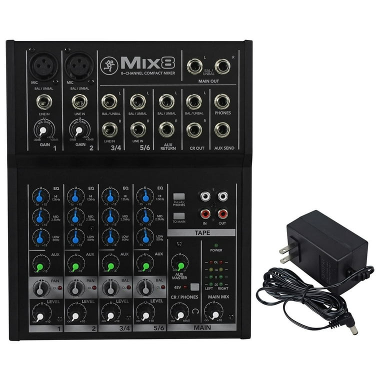New Mackie Mix8 8-Ch Compact Mixer Constructed With a New Mackie Mix8 8-Ch Compact Mixer Constructed With a